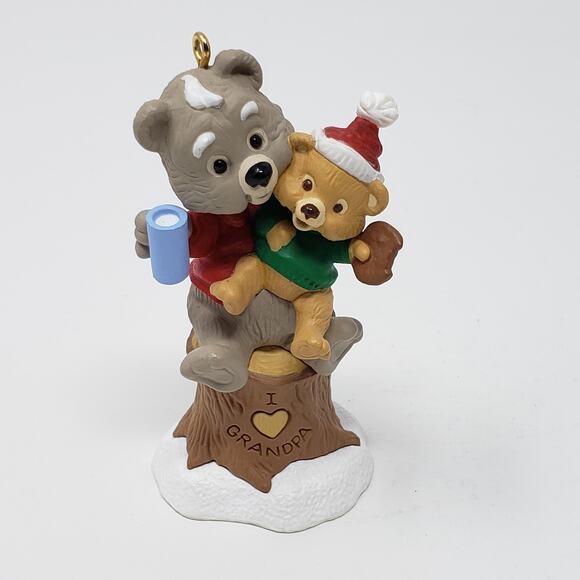 1995 Hallmark Grandpa Handcrafted Keepsake Christmas Holiday Ornament - Picture 3 of 8